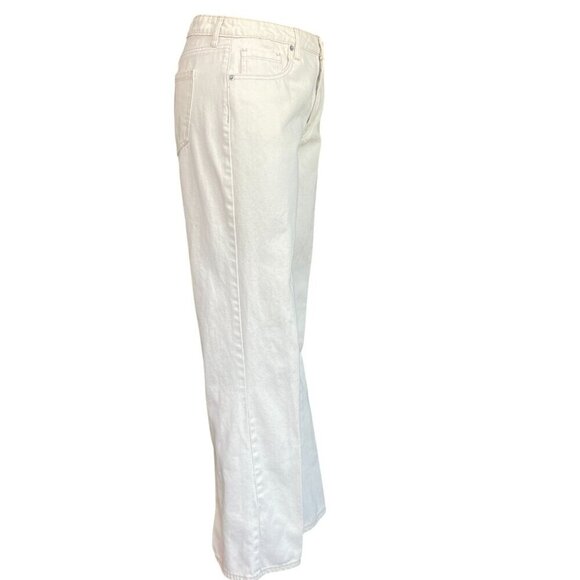 BP Jeans Womens Sz 29 Light Beige High Rise Flare Jeans#137W - Picture 3 of 8